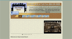 Desktop Screenshot of holysmokeresort.com